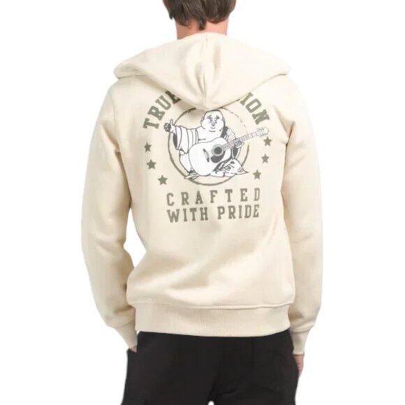 True Religion 2 PC Sweatsuit Mens Size M Fleece Tracksuit Matching Outfit Set - Picture 4 of 7